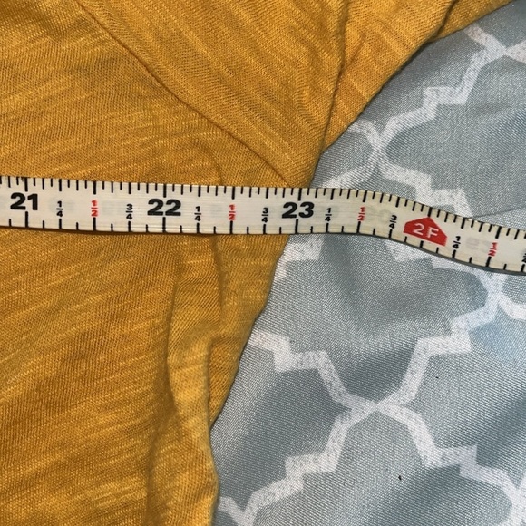 LOFT vintage soft XL Yellow Relaxed Short Sleeve T-Shirt excellent condition. - Picture 8 of 9